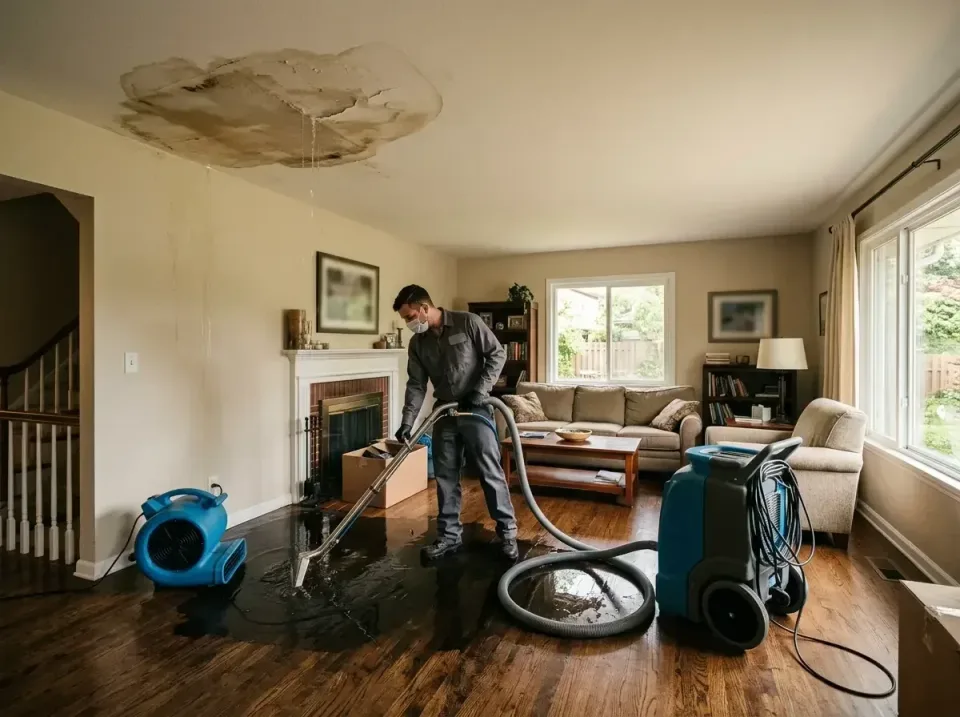 attic-pipe-burst-ceiling-drip-008 — frequently asked questions, Water Damage Restoration & Carpet Care in Urbana, IL